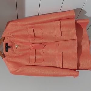 Kasper Shimmery Orange Women's skirt suit Size 12/10